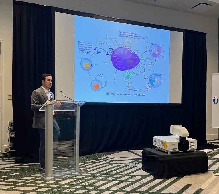 Our internal guest speaker, Dr. Charles Grogan, Assistant Professor of Medicine, Division of Allergy, gave a wonderful multidisciplinary lecture.